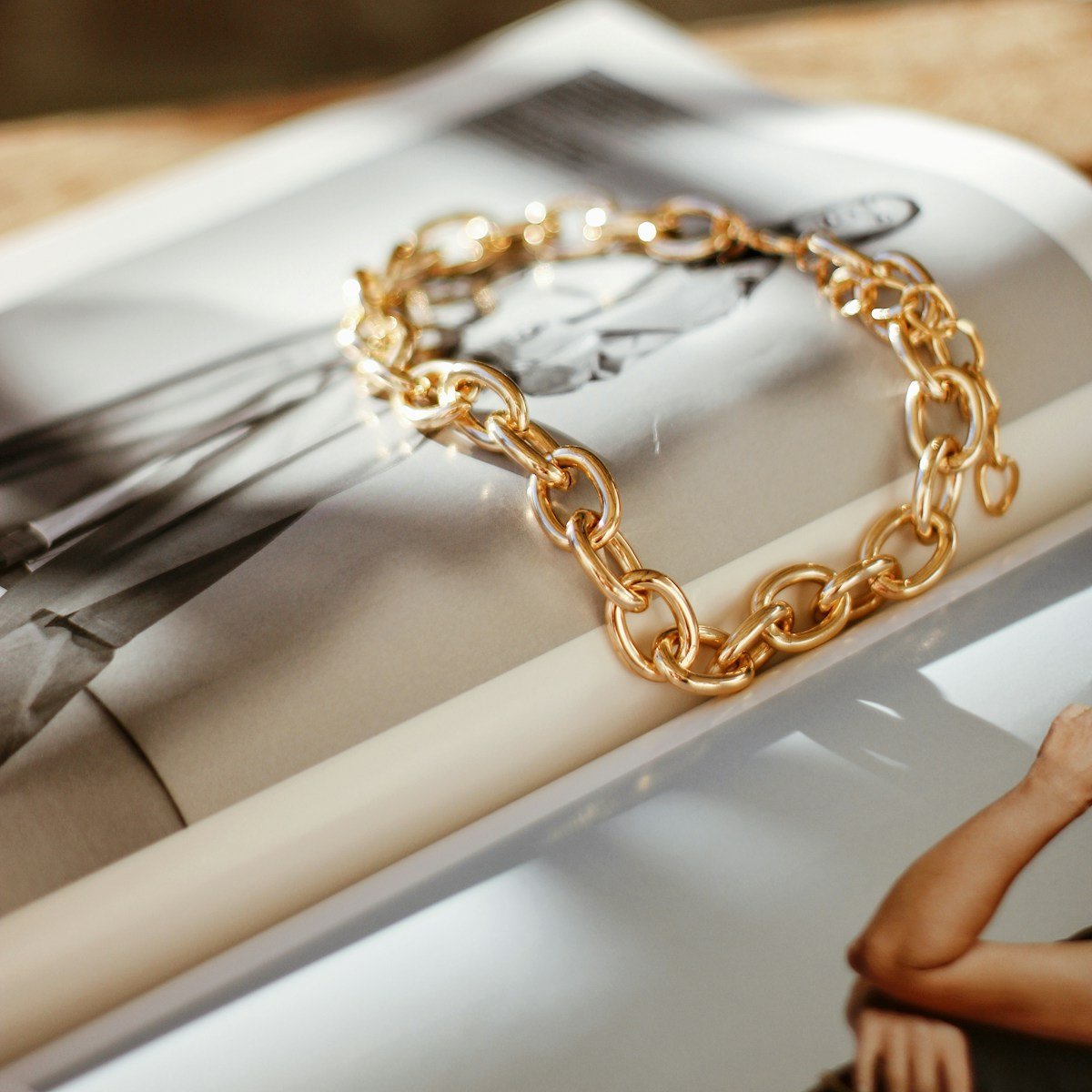 Heart Link Rose Gold Bracelet