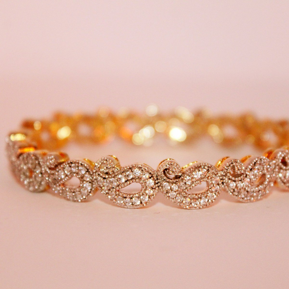 Mesh Weave Gold Bracelet